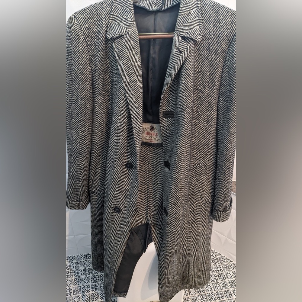 Vintage men’s long wool coat